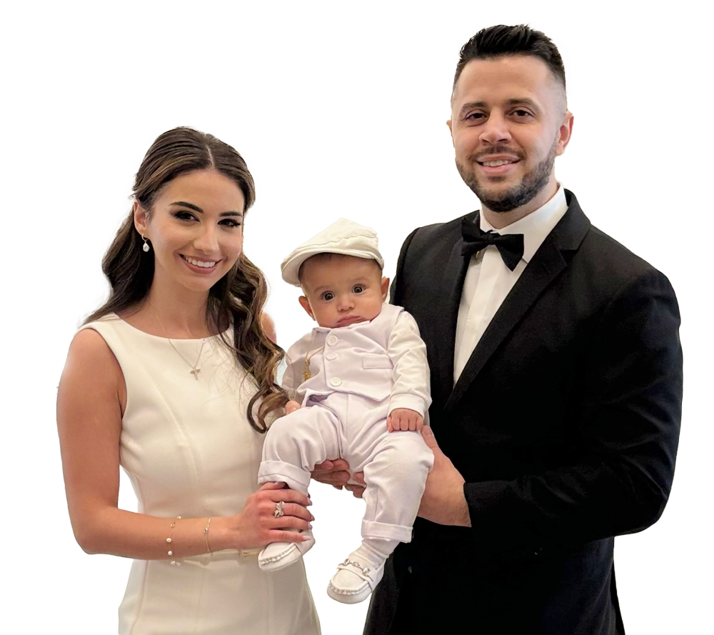 Dr. Ricky Hamami and Dr. Claude Nasseh with their son Enzo